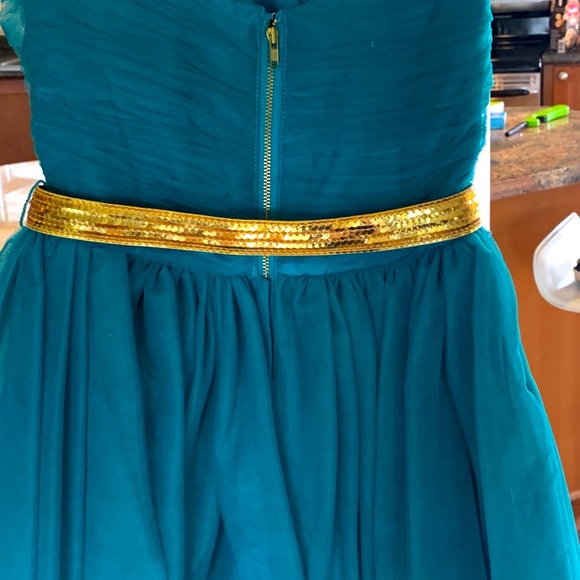 Strapless tulle party dress. Worn once for a grade 8 graduation - Picture 5 of 6